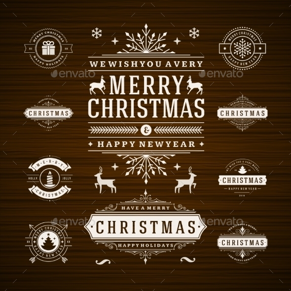 Christmas Decorations Design Elements - Christmas Seasons/Holidays