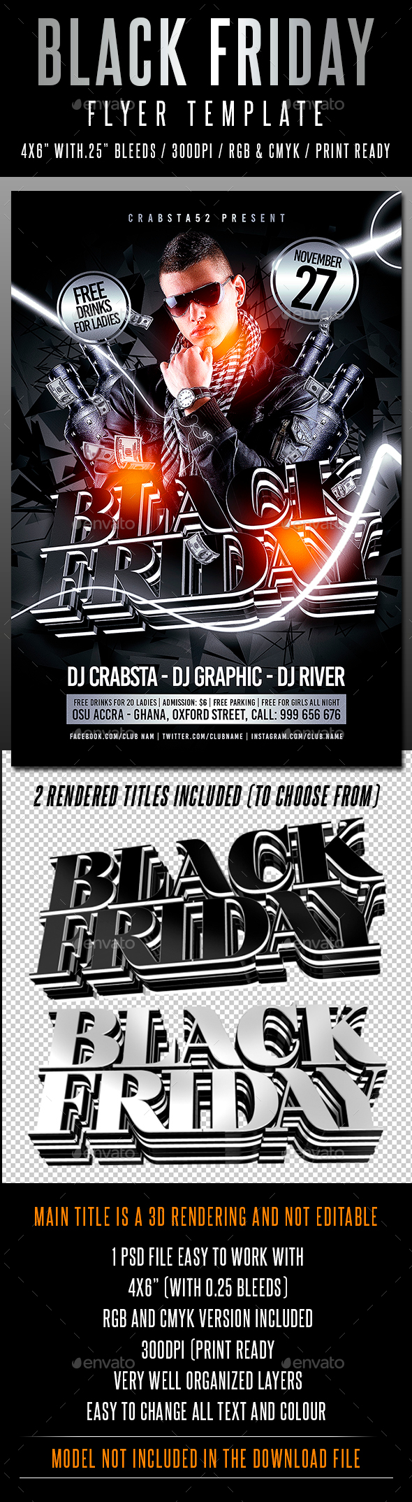 Black Friday Flyer Template - Flyers Print Templates