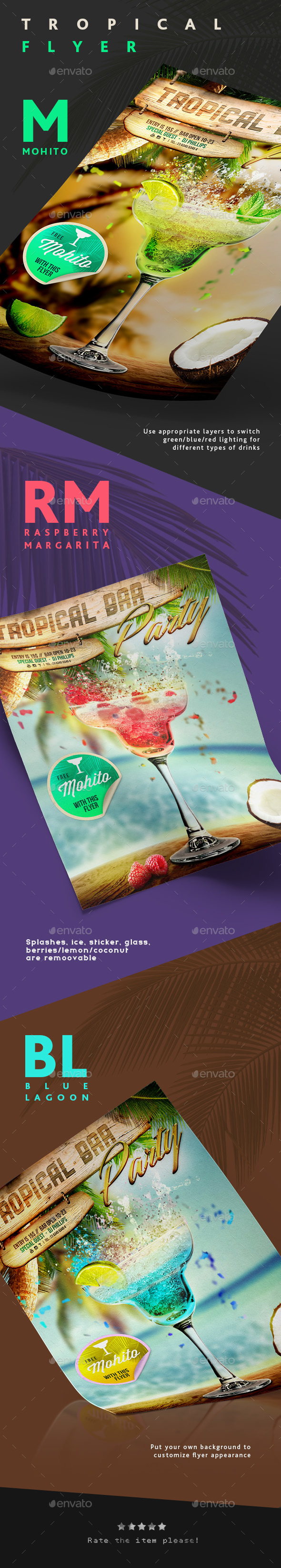 Tropical flyer - Flyers Print Templates