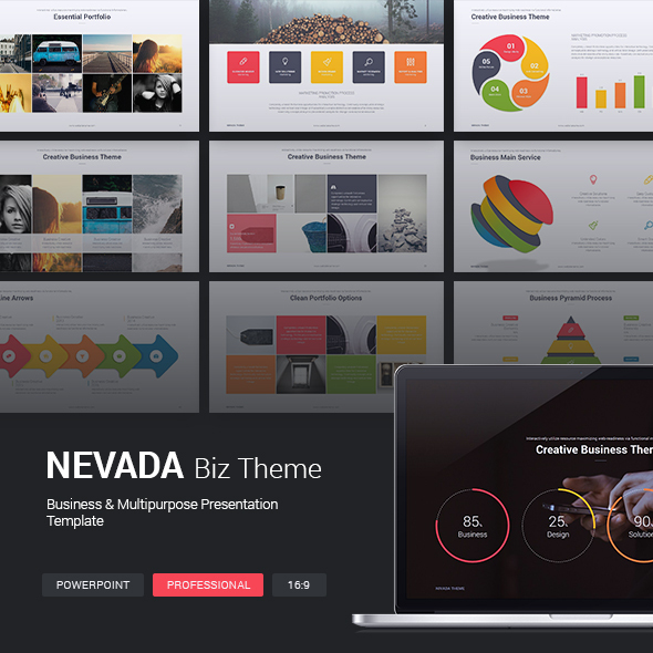 Nevada Business Theme - Business PowerPoint Templates