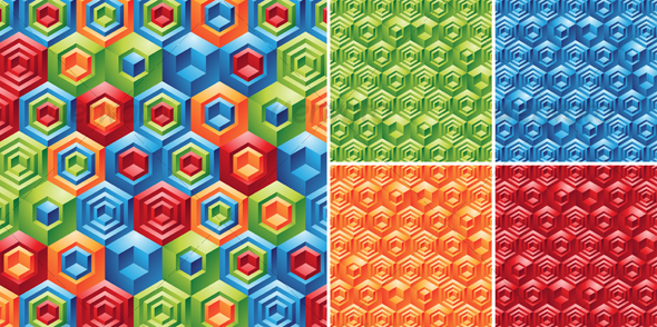 Cubes Backgrounds - Patterns Decorative
