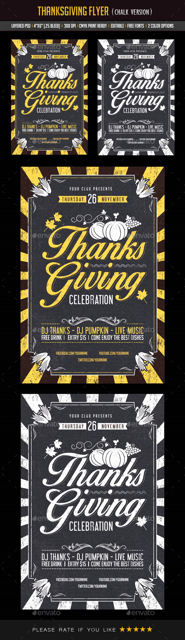 Thanksgiving Flyer - Events Flyers