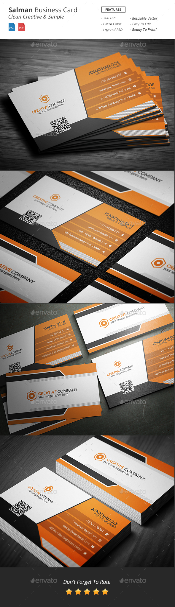 Salman - Creative Business Card - Corporate Business Cards