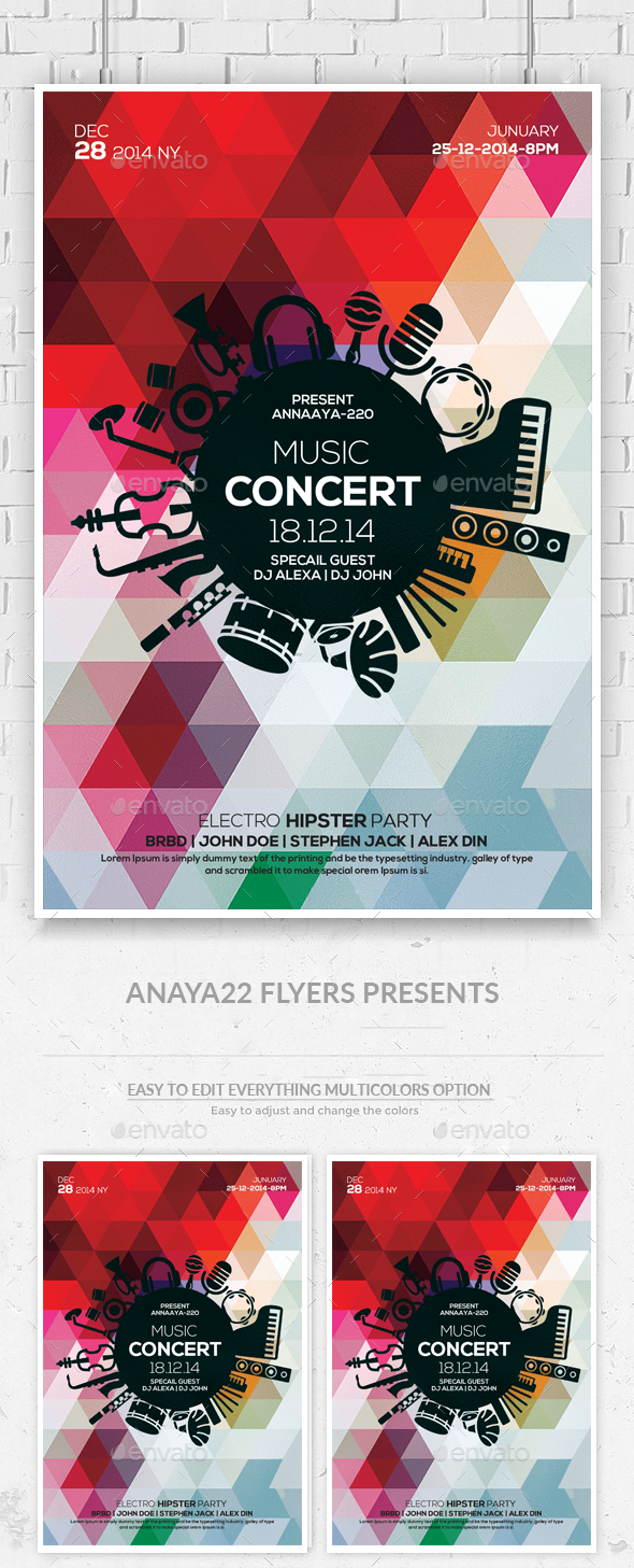 Concert Party Flyer - Clubs & Parties Events