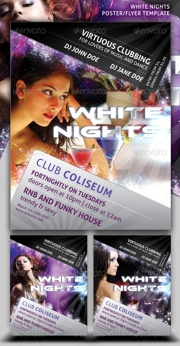 White Nights Poster/Flyer Template