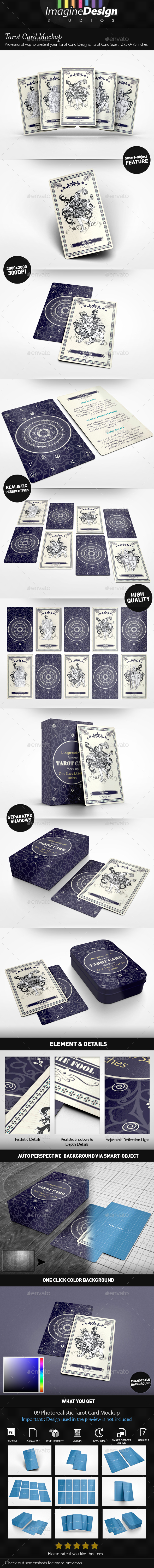 Tarot Card Mockup - Miscellaneous Print