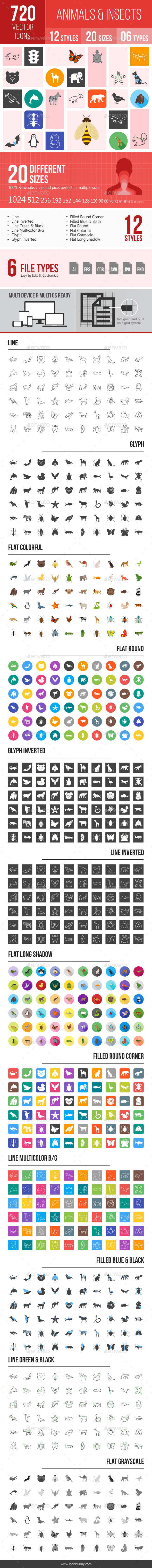 Animals & Insects Icons - Icons