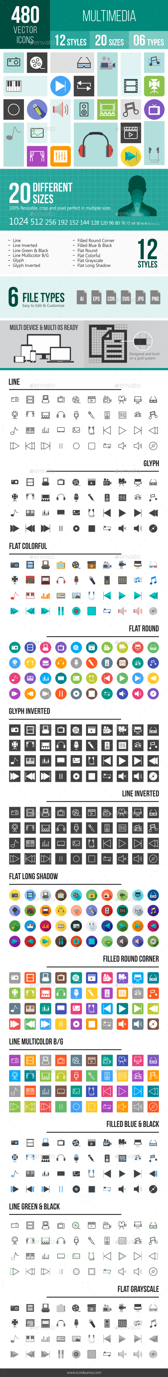 Multimedia Icons - Icons