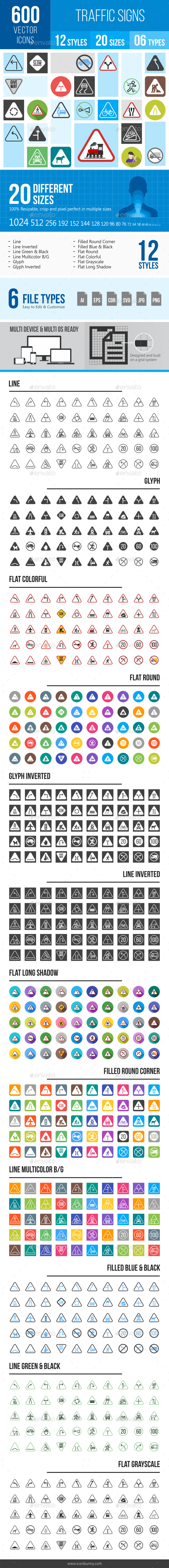 Traffic Signs Icons - Icons