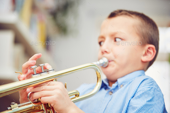 Little trumpeter - Stock Photo - Images