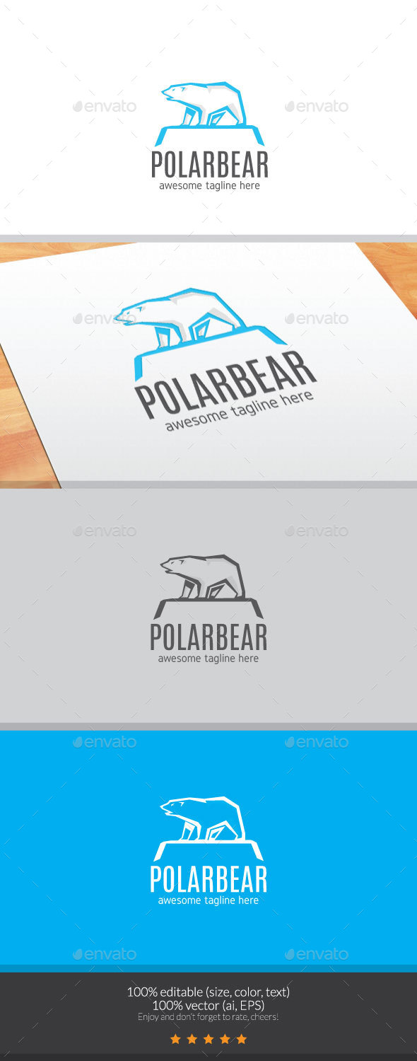 The Polarbear Mascot Logo - Animals Logo Templates