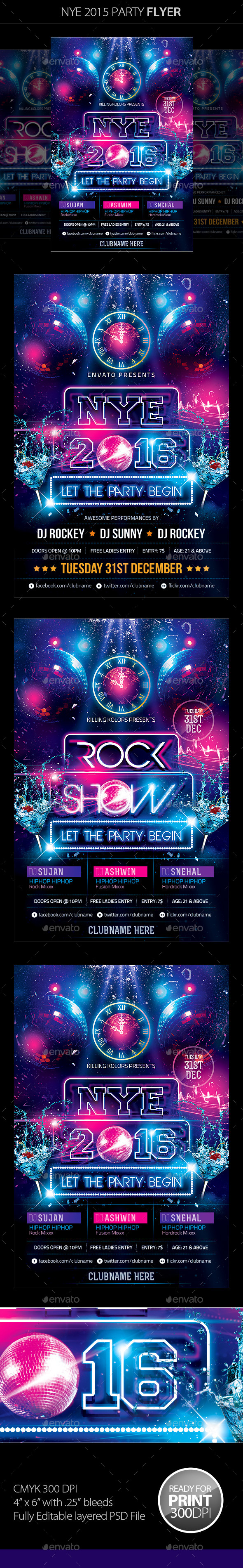 New Year Party Flyer - Clubs & Parties Events