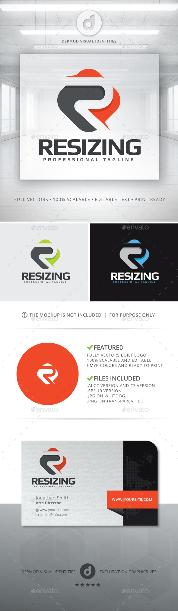 Resizing Logo - Letters Logo Templates