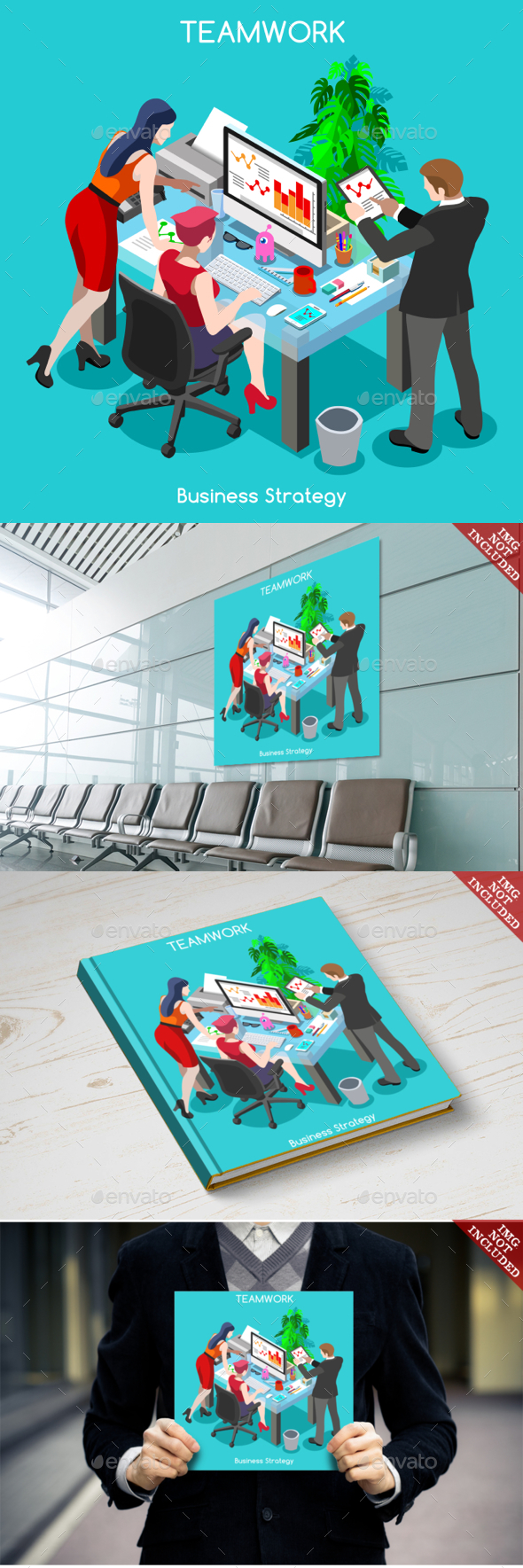 Business People Isometric - Concepts Business