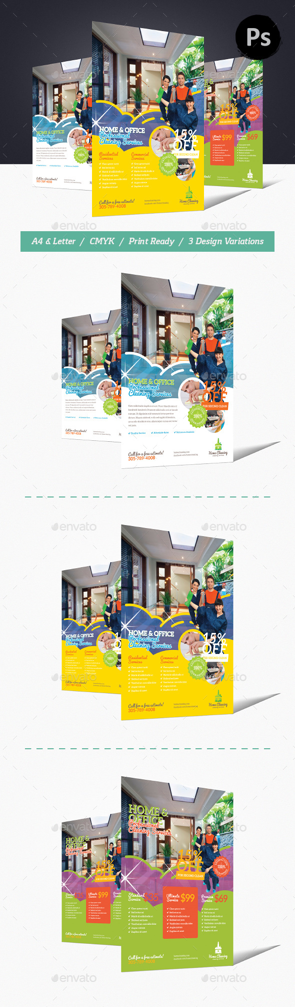 Home Cleaning Flyer - Commerce Flyers