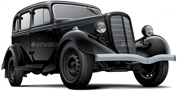 Old Fashioned Soviet Car - Man-made Objects Objects