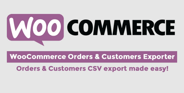 WooCommerce OrdersCustomers Exporter - CodeCanyon 12670334