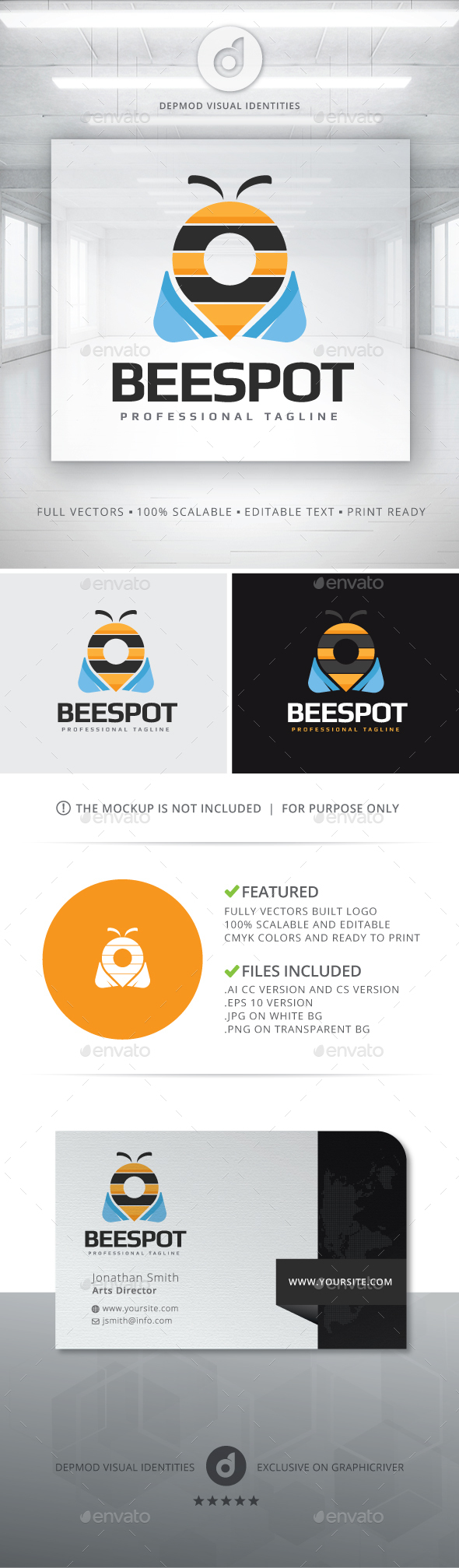 BeeSpot Logo - Animals Logo Templates