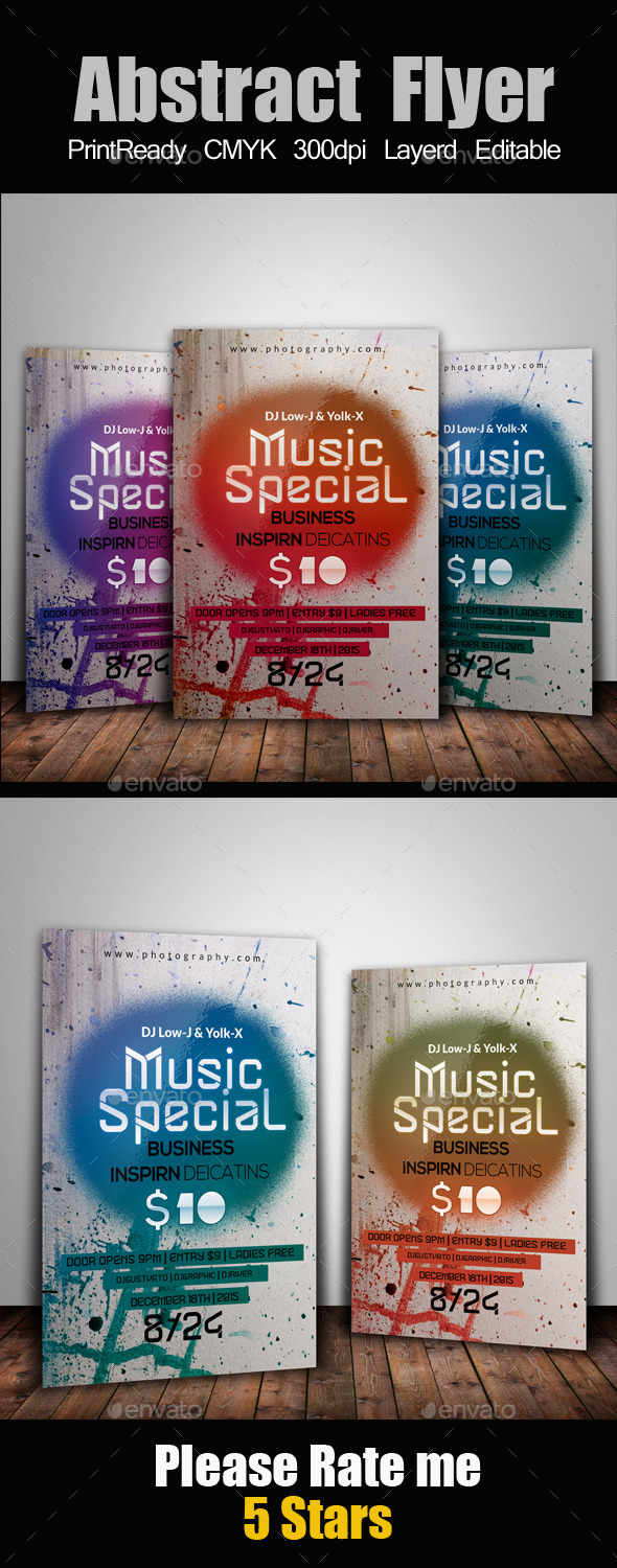 Electro & Futuristic Flyer Template - Events Flyers