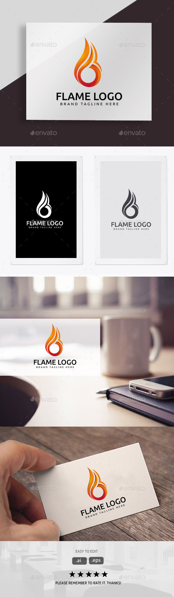 Flame Logo - Symbols Logo Templates