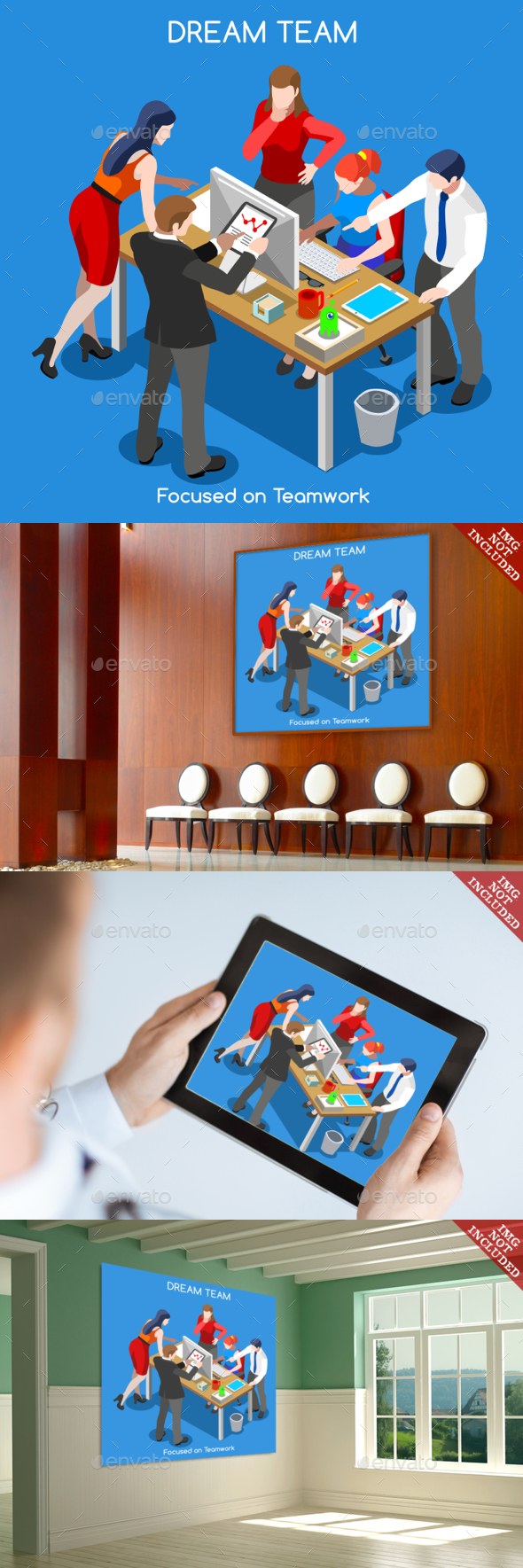 Business People Isometric - People Characters