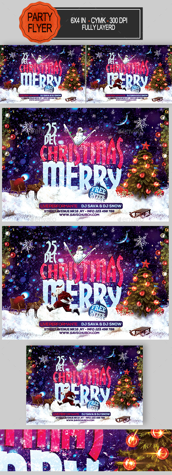 Merry Christmas Flyer - Holidays Events