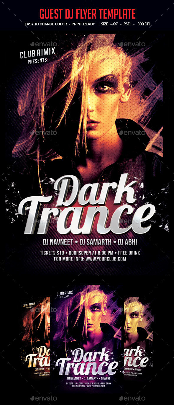 Guest Dj Party Flyer - Clubs & Parties Events