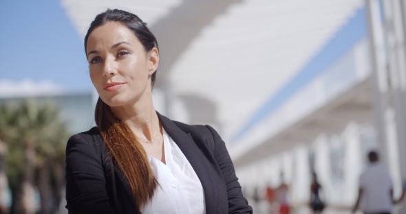 Smiling Happy Confident Young Businesswoman alt