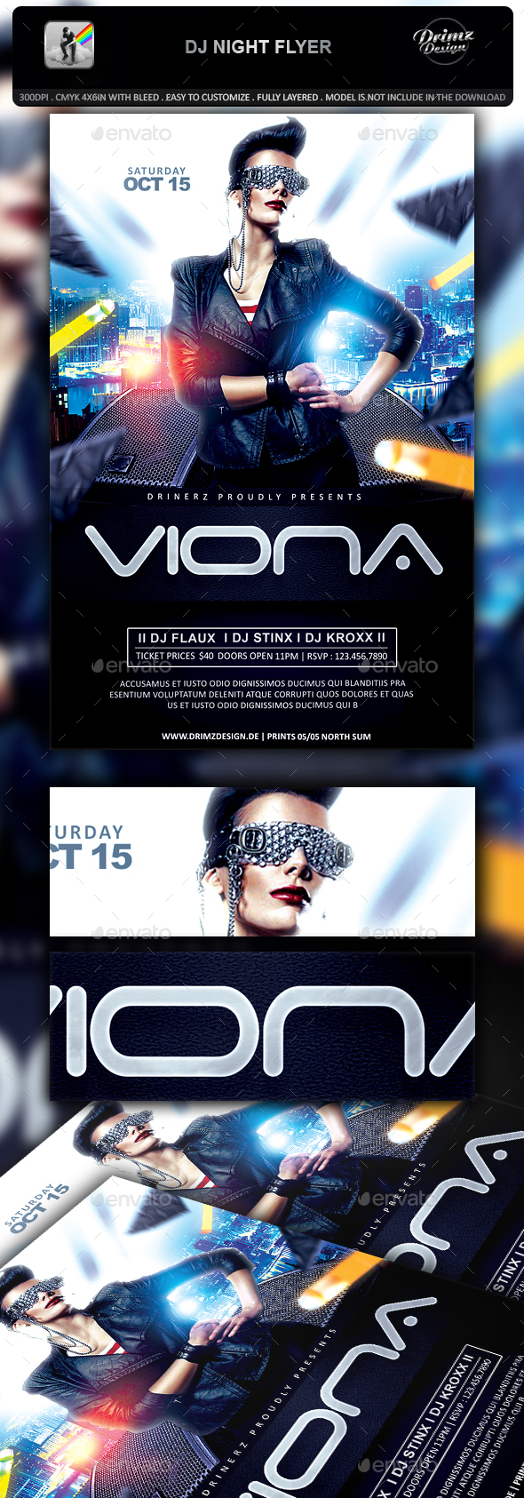 DJ Night Flyer - Events Flyers