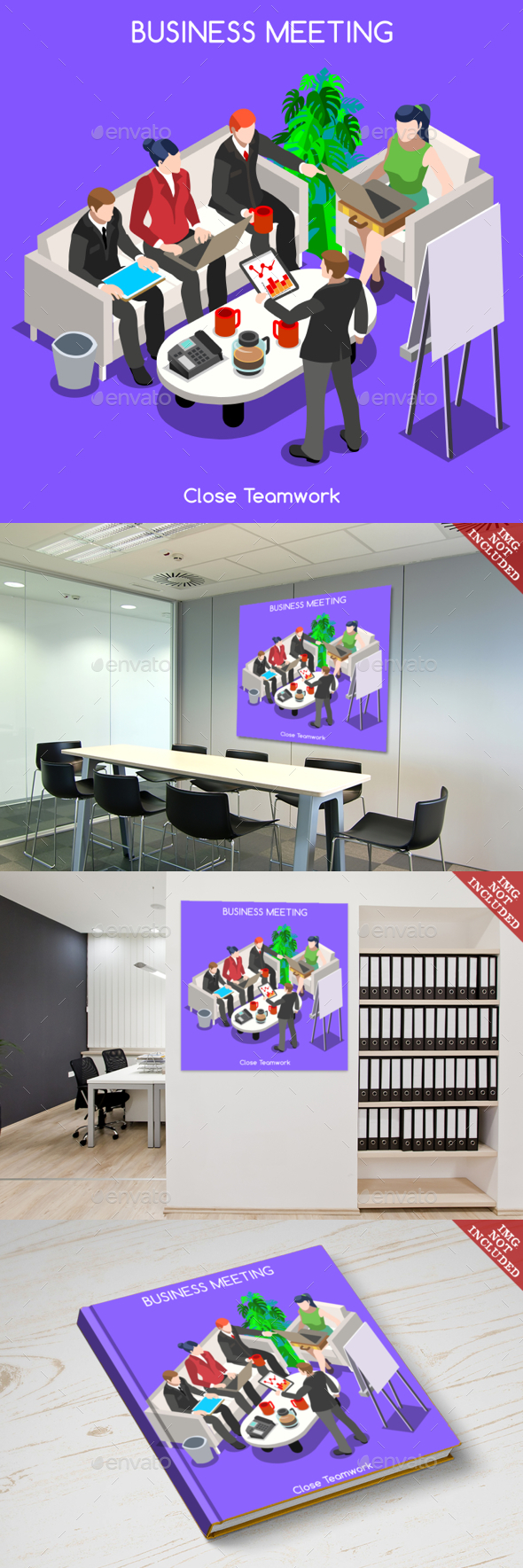 Business 06 People Isometric - Business Conceptual