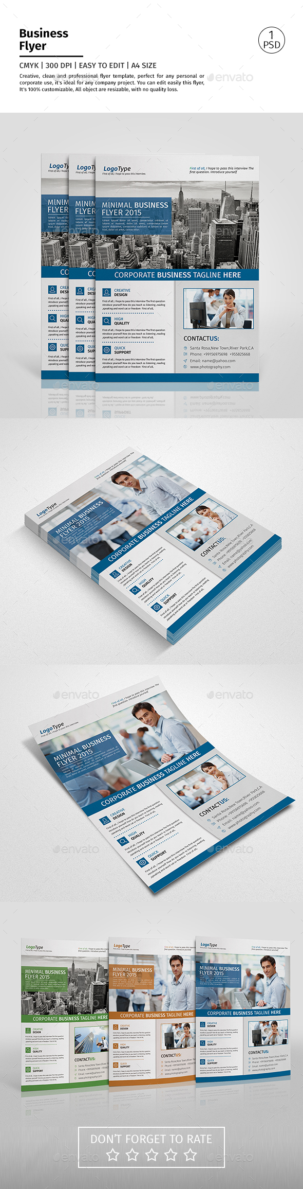A4 Corporate Business Flyer Template Vol 03 - Corporate Flyers