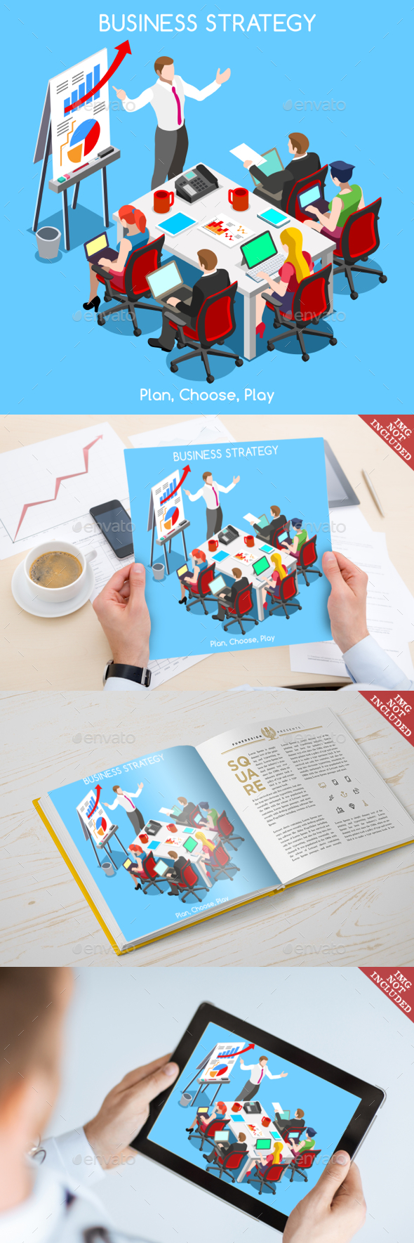 Business 07 People Isometric - Business Conceptual