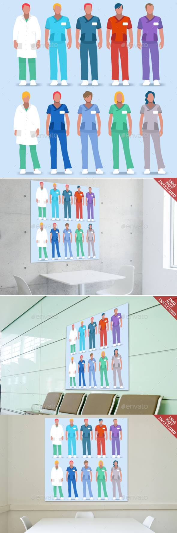 Hospital 01 People 2D - Health/Medicine Conceptual