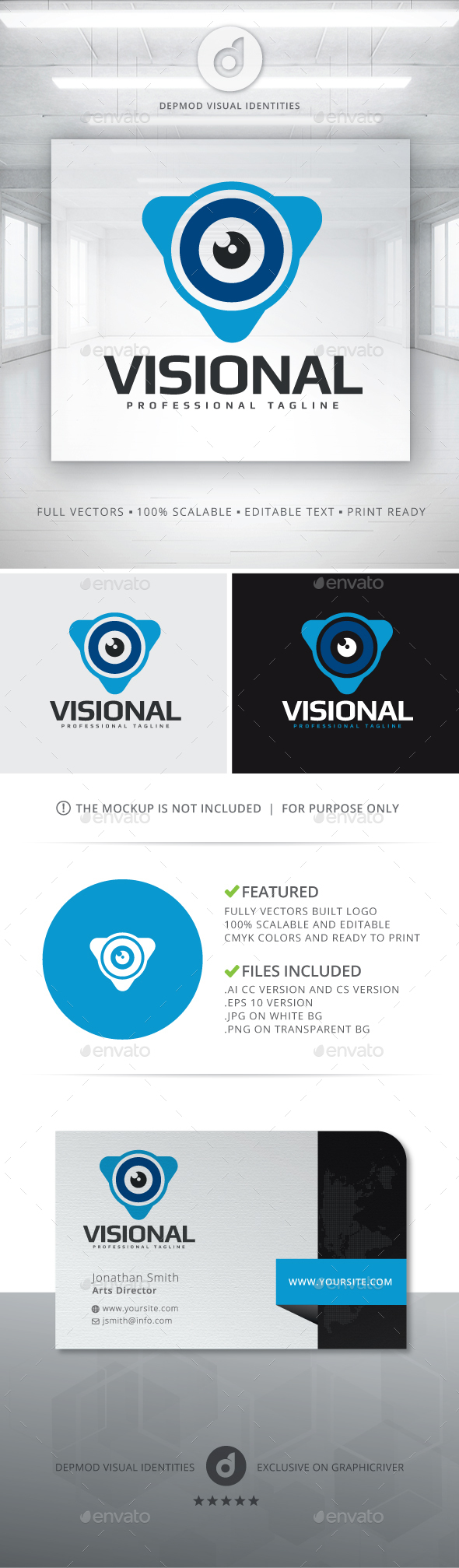 Visional Logo - Abstract Logo Templates