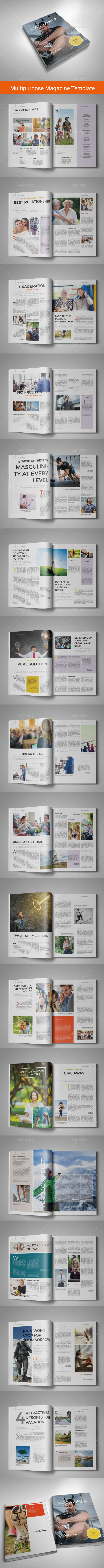 34 Pgs | Indesign Multipurpose Magazine 11 - Magazines Print Templates