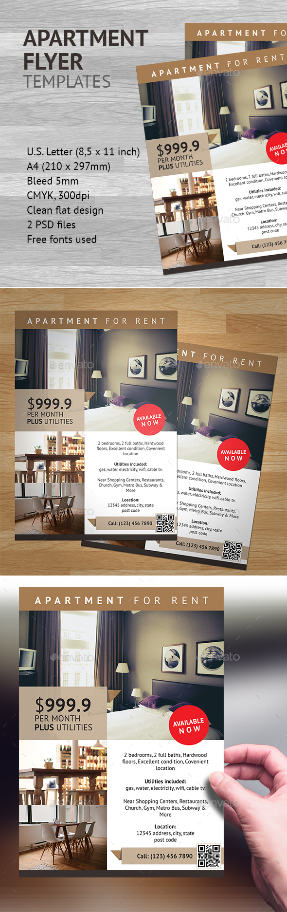 Apartment Flyer Template 1 - Commerce Flyers