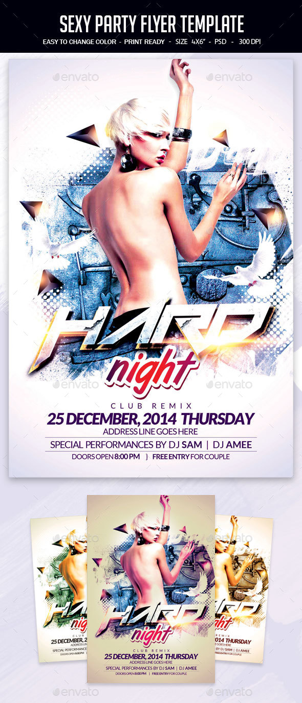 Sexy Party Flyer Template - Clubs & Parties Events