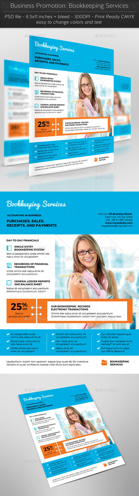 Business Promotion: Bookkeeping Services - Corporate Flyers