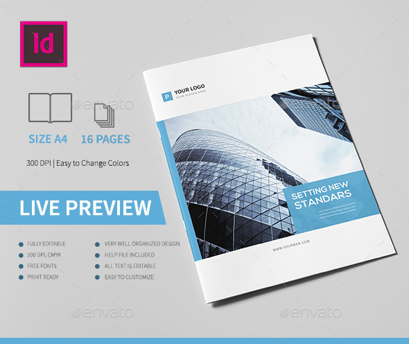 Corporate Business Brochure 16 Pages A4 - Corporate Brochures