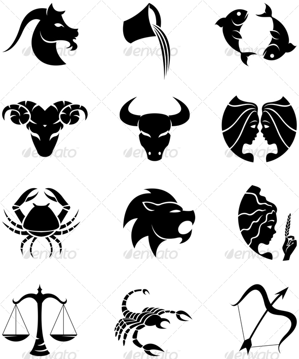 zodiac silhouettes - Miscellaneous Icons