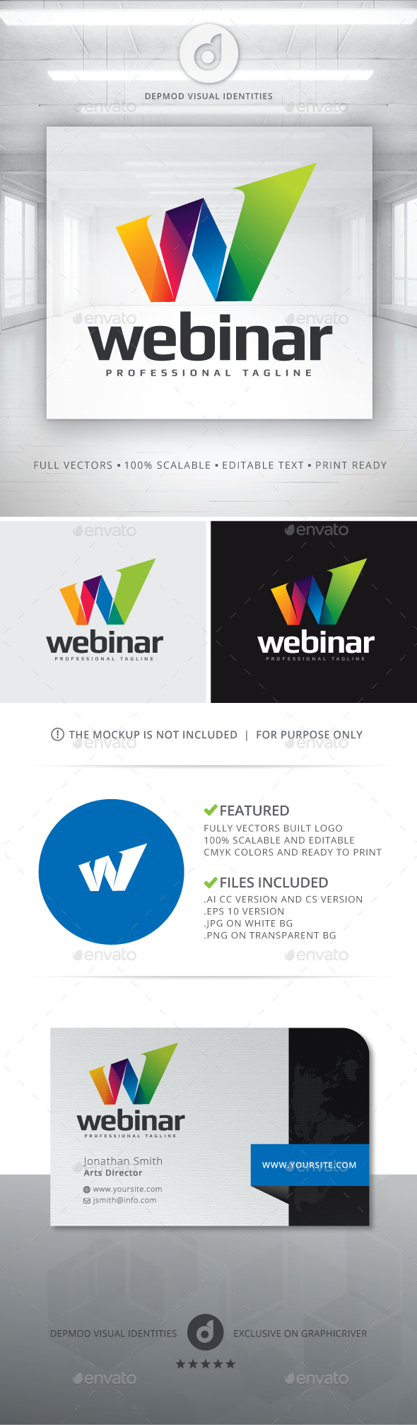Webinar Logo - Letters Logo Templates
