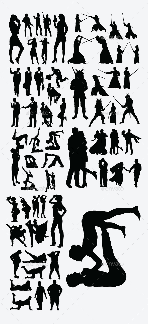 Useful People Silhouettes - People Characters