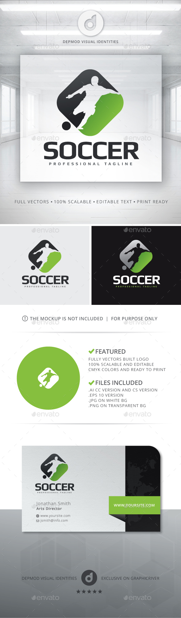 Soccer Logo - Humans Logo Templates