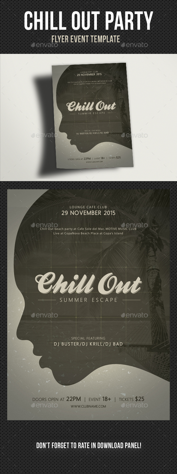 Chill Out Flyer V03 - Clubs & Parties Events