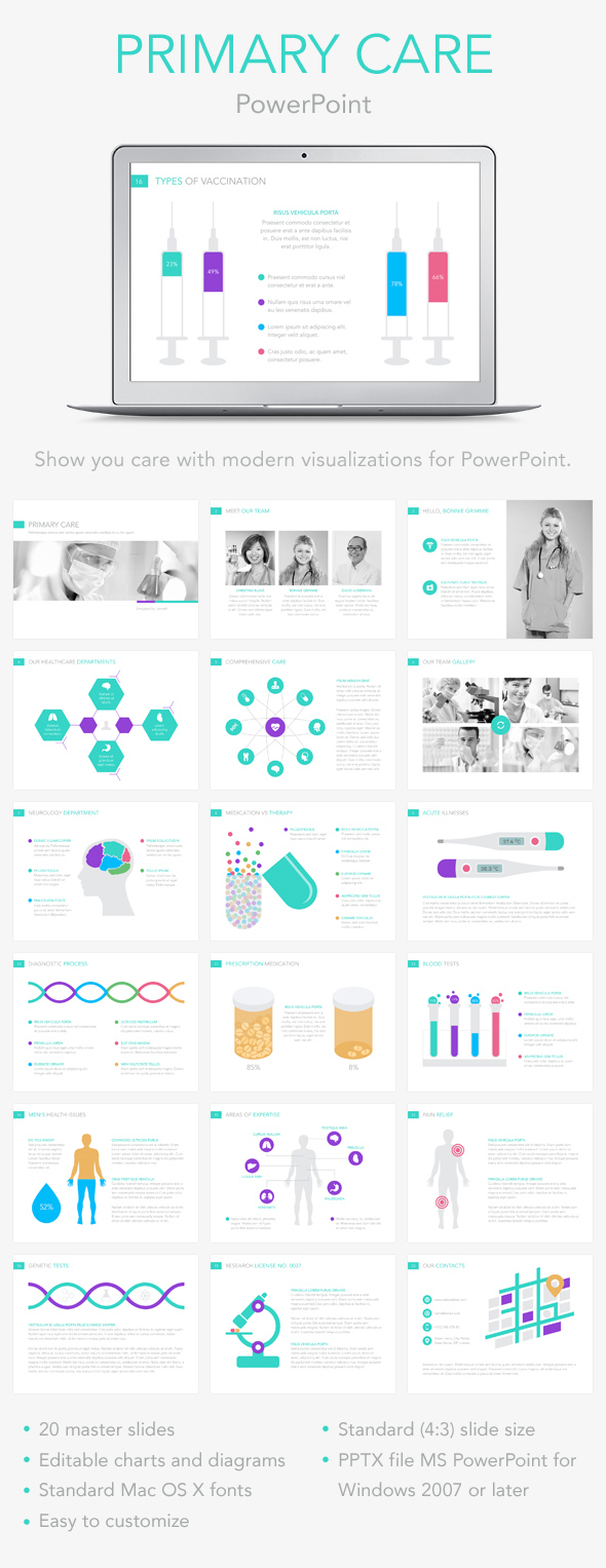 Primary Care PowerPoint Template - PowerPoint Templates Presentation Templates