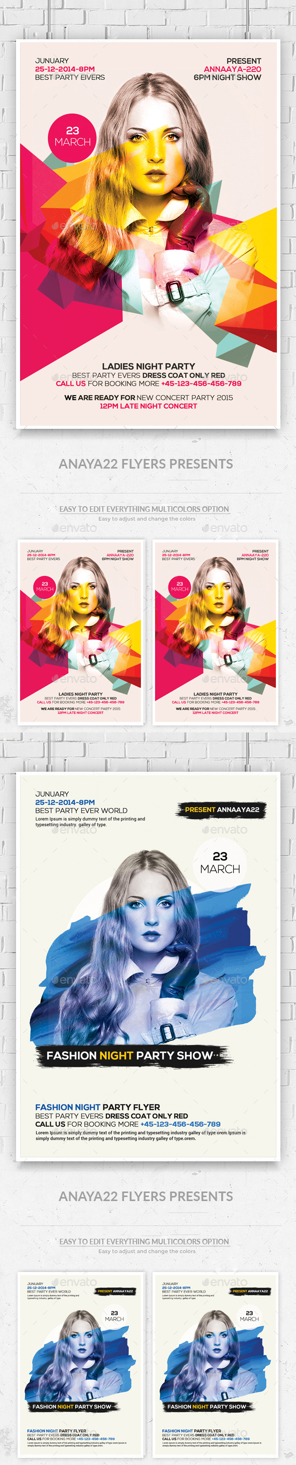 Ladies Night Out Flyers Bundle - Clubs & Parties Events