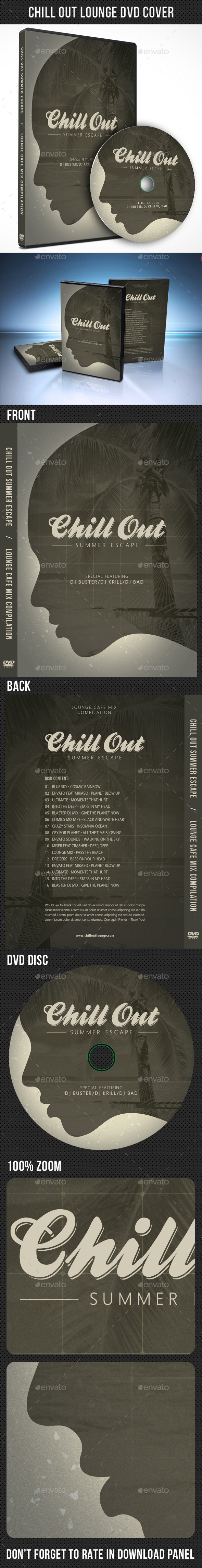 Chill Out Lounge CD Cover V02 - CD & DVD Artwork Print Templates