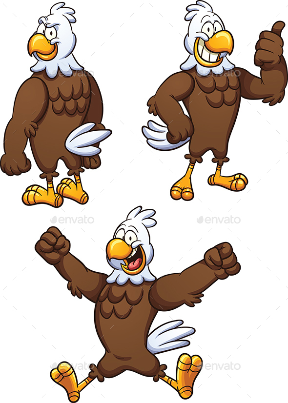 Cartoon Eagle - Animals Characters