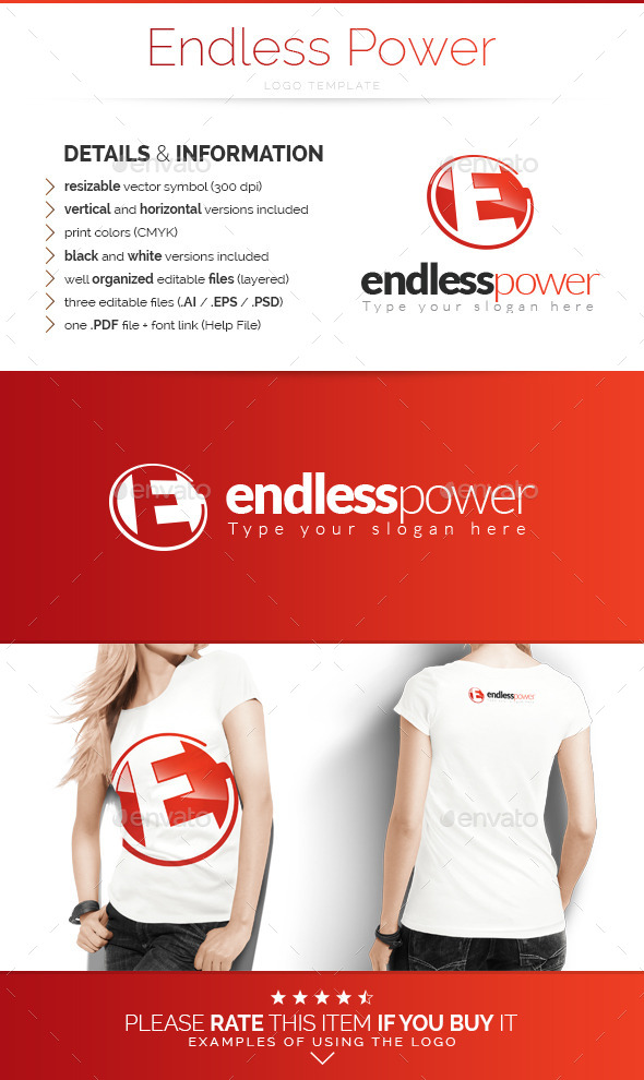 Endless Power - Logo Template - Letters Logo Templates