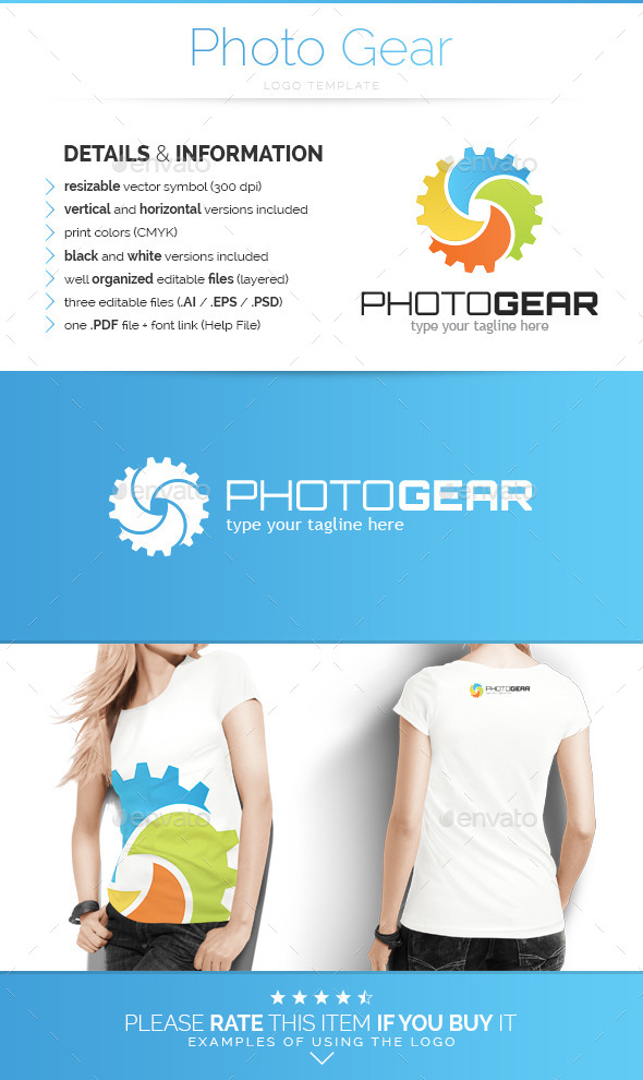 Photo Gear - Logo Template - Abstract Logo Templates